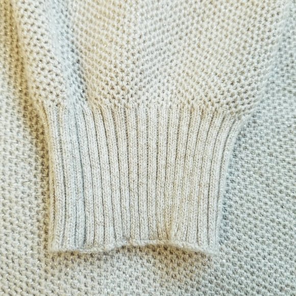 Express Rose Pink Sparkle V-neck Sweater Back Zipper XS - Picture 7 of 12